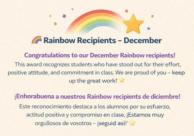 Rainbow de diciembre