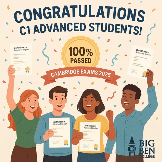 Congratulations to Our C1 Advanced Students!